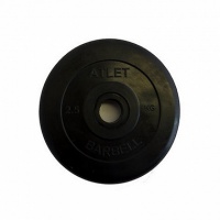 диск обрезиненный d26мм mb barbell mb-atlet26 2,5кг черный