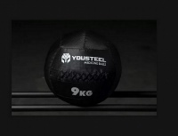 медбол yousteel r9 кг, черный