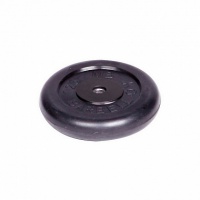 диск обрезиненный d26мм mb barbell mb-pltb26 1,25кг черный