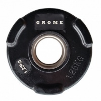 диск олимпийский d51мм grome fitness wp074-1,25 кг черный