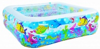 бассейн детский sea world square pool 145x145x45 jilong jl017421npf