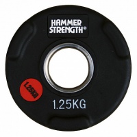 диск олимпийский обрезиненный d51мм hammer wp074b 1,25кг черный