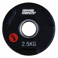 диск олимпийский обрезиненный d51мм hammer wp074b 2,5кг черный